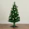 4ft. Fiber Optic Warm White Ornament LED Lights Pine with Mixed Tips Artificial Christmas Tree